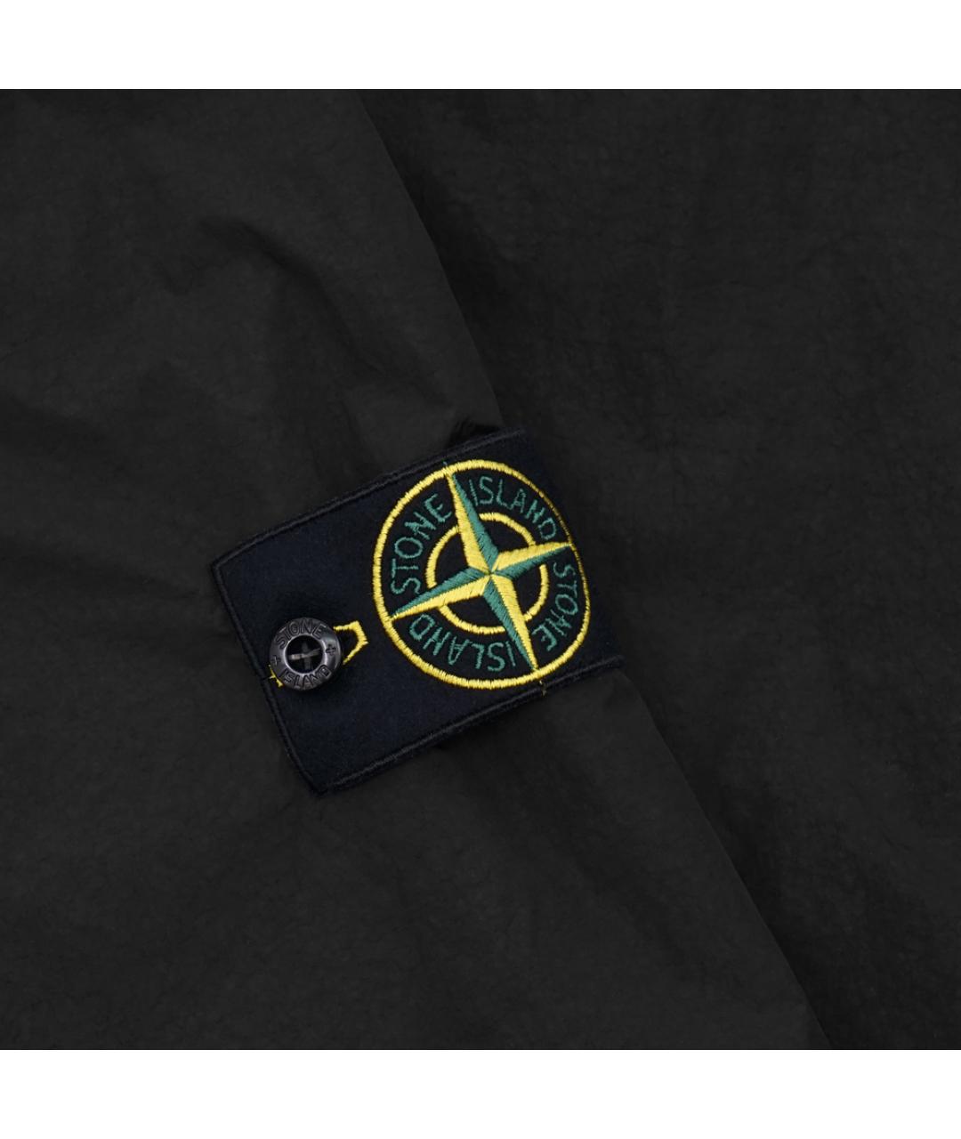 STONE ISLAND Черная хлопко-эластановая куртка, фото 6