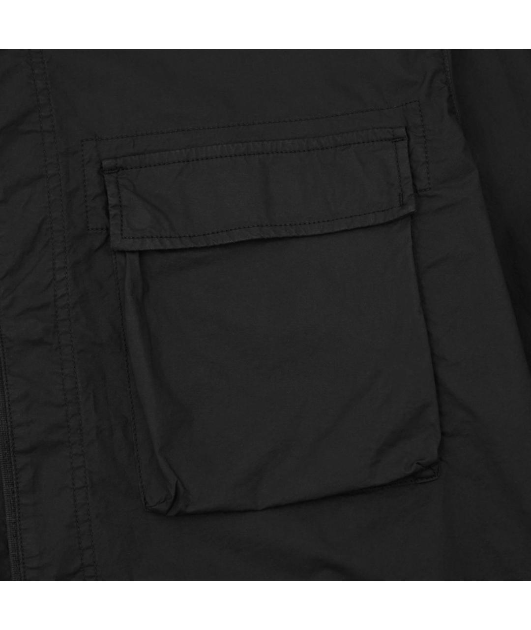 STONE ISLAND Черная хлопко-эластановая куртка, фото 3