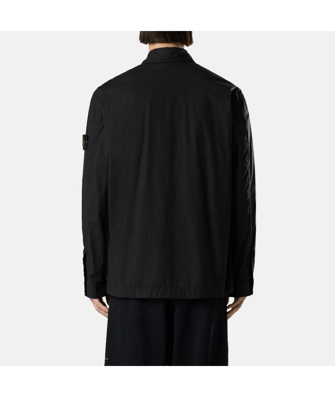 STONE ISLAND Черная хлопко-эластановая куртка, фото 8