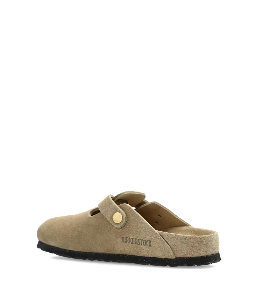 BIRKENSTOCK Бежевые нубуковые сандалии, фото 3