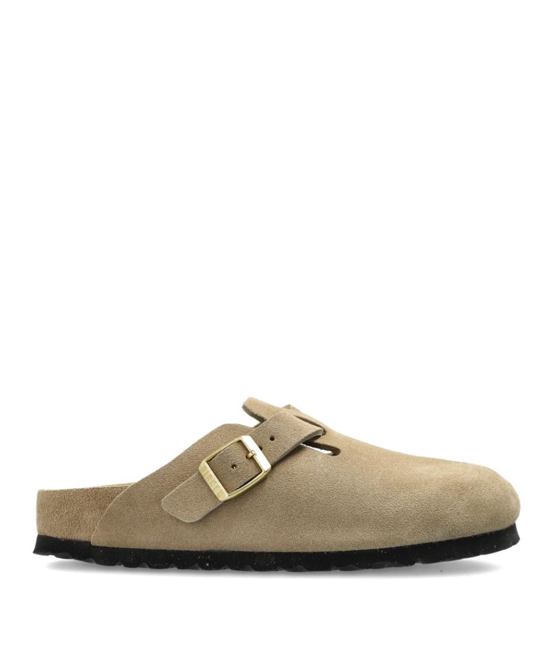 BIRKENSTOCK Бежевые нубуковые сандалии, фото 1