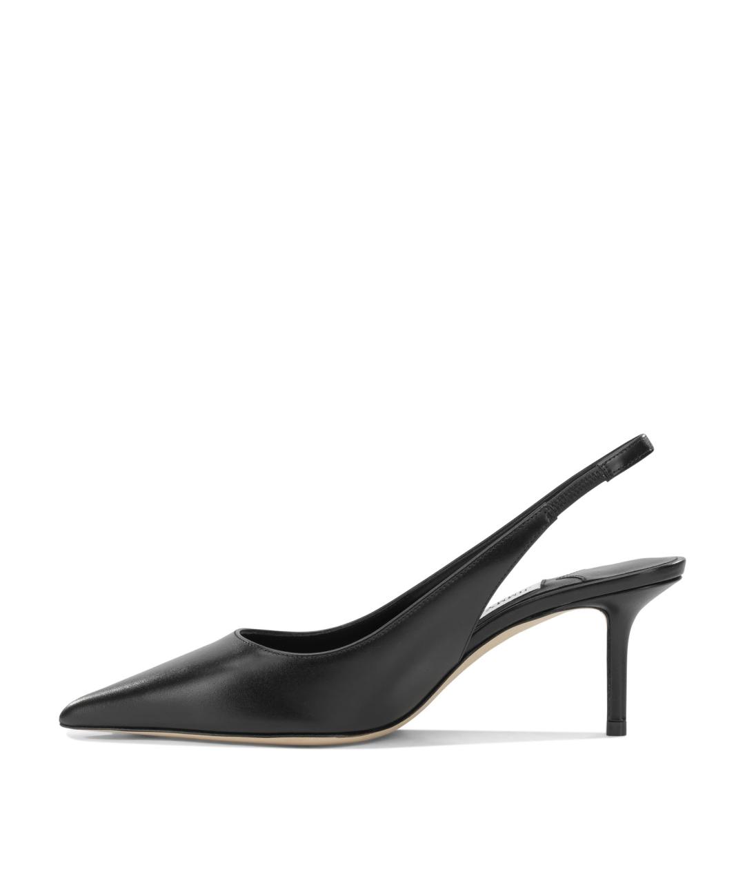 JIMMY CHOO Черные кожаные туфли, фото 3