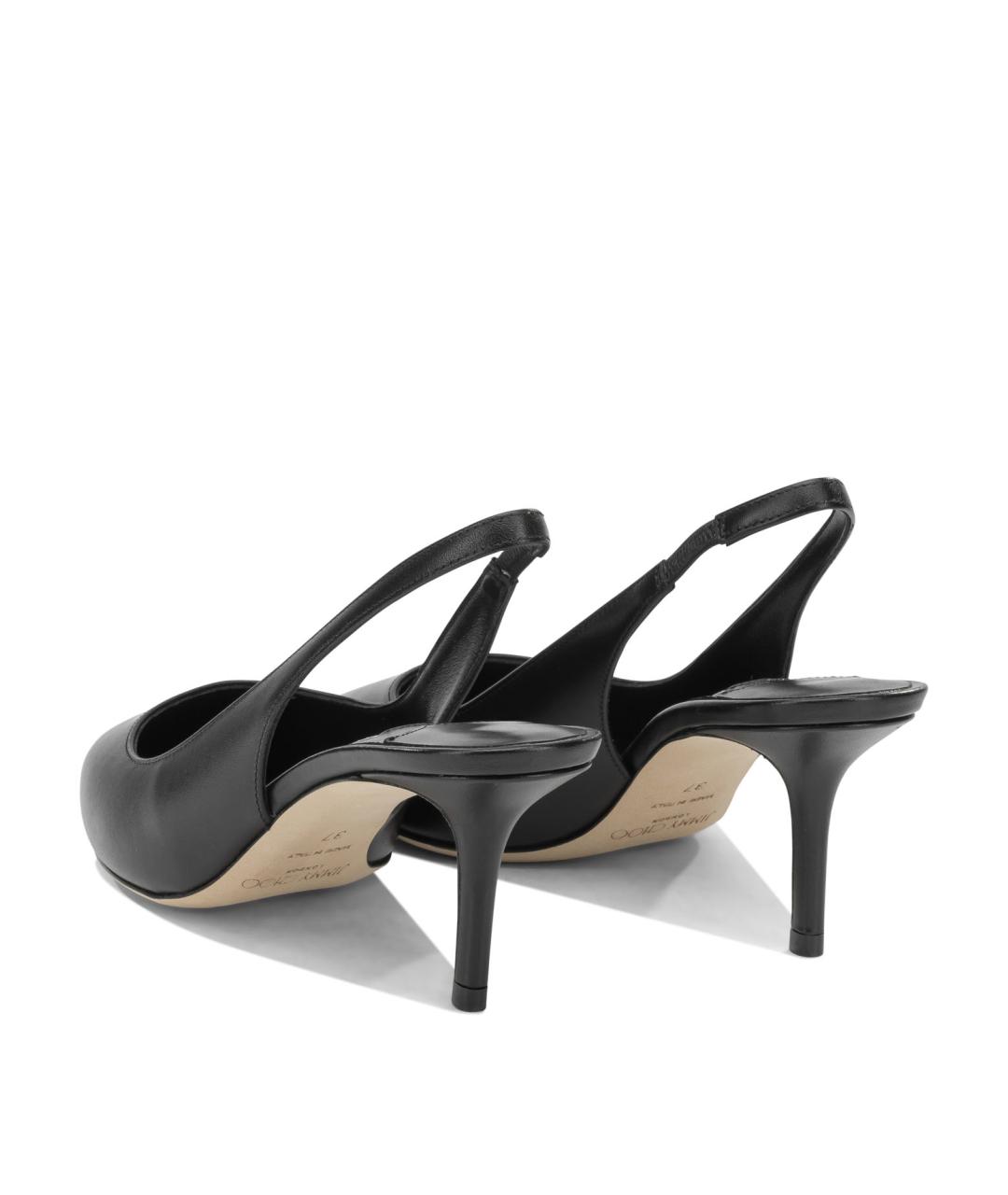 JIMMY CHOO Черные кожаные туфли, фото 4
