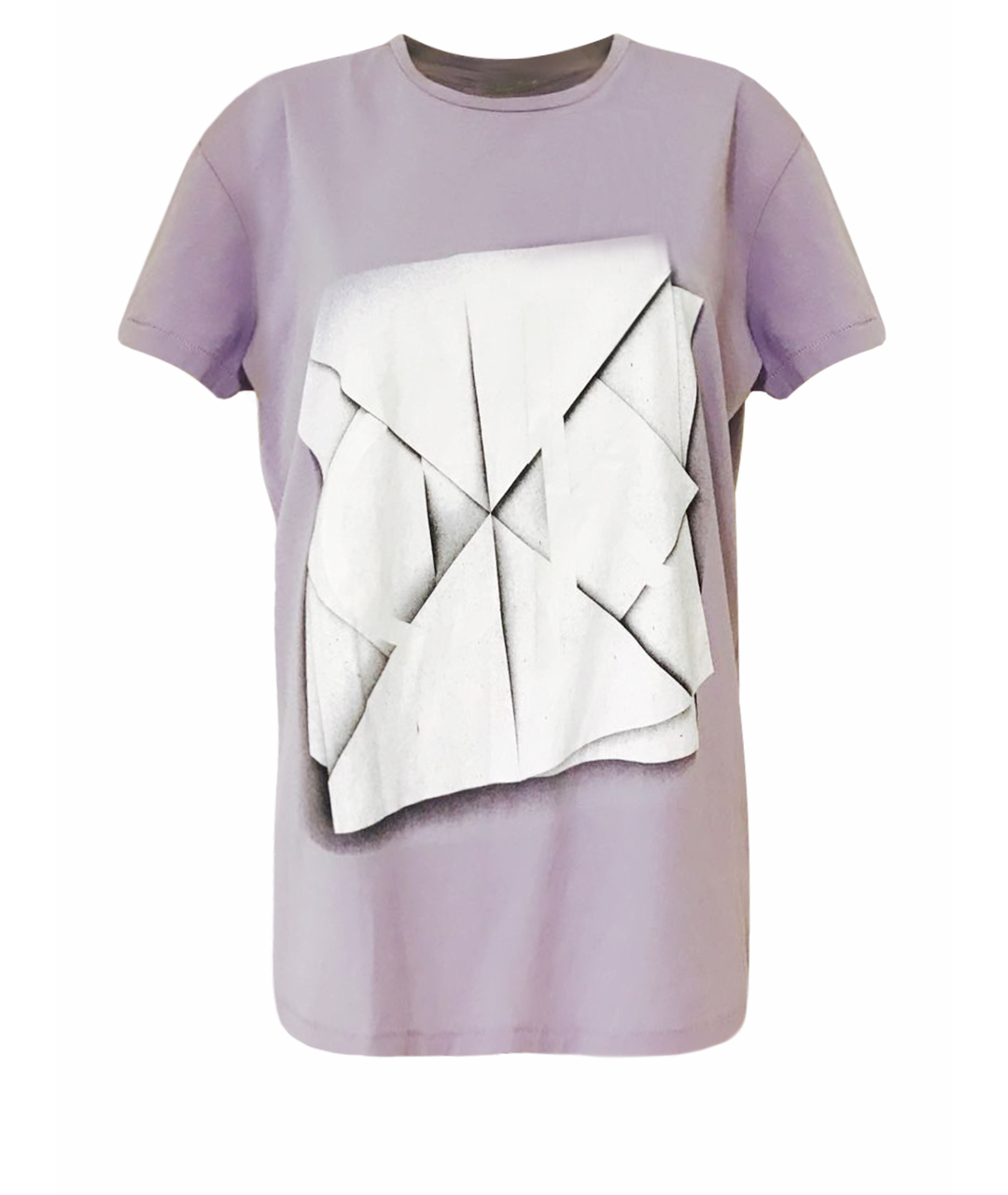 CALVIN KLEIN Фиолетовая хлопко-эластановая футболка, фото 1
