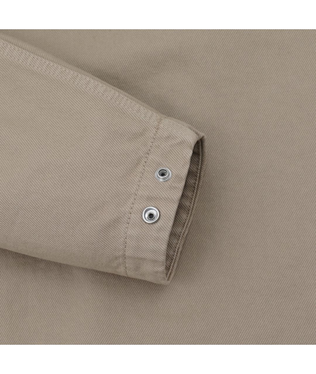 STONE ISLAND Бежевая хлопковая куртка, фото 7