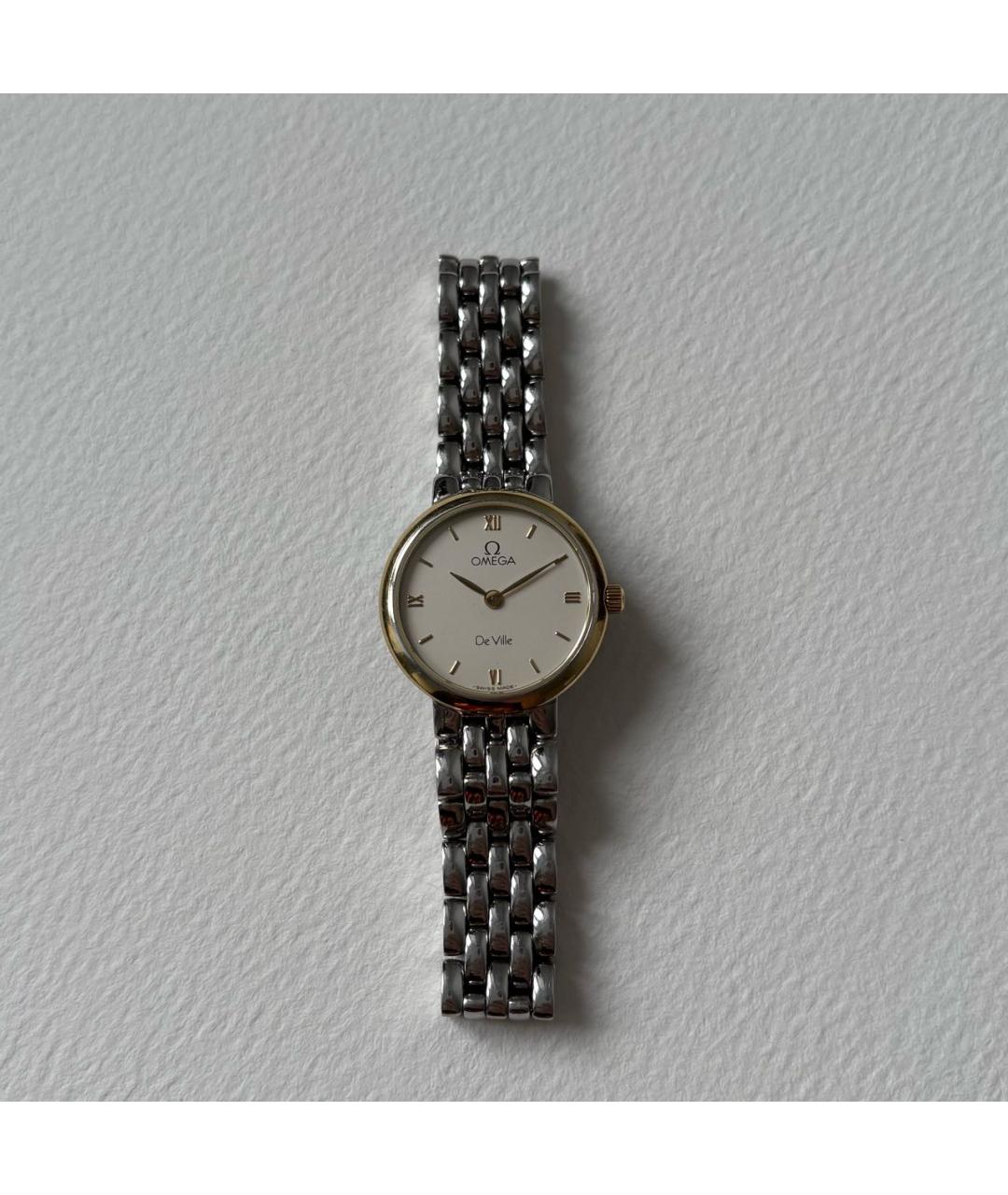 OMEGA Серебряные стальные часы, фото 8