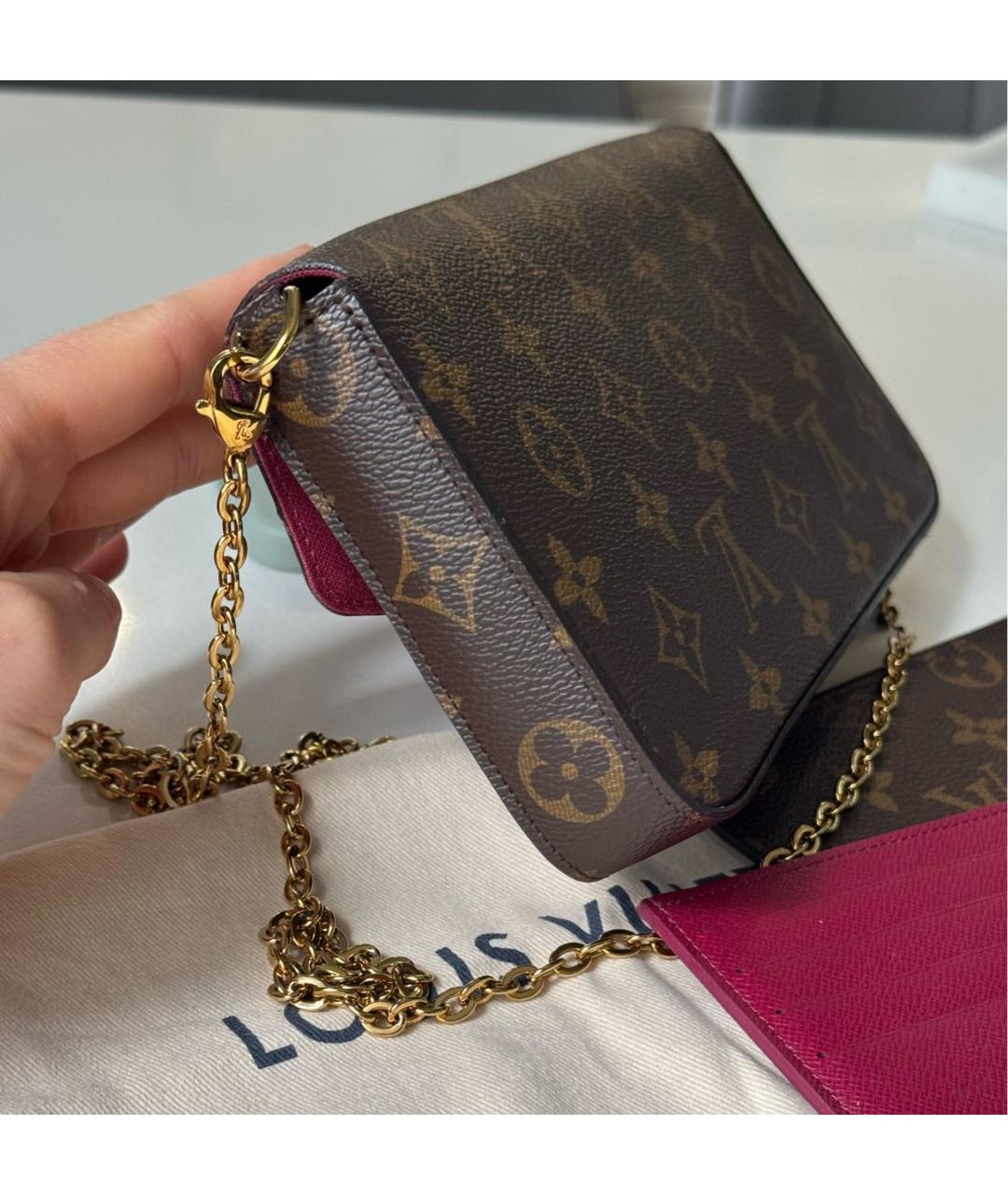LOUIS VUITTON Коричневая сумка через плечо, фото 2