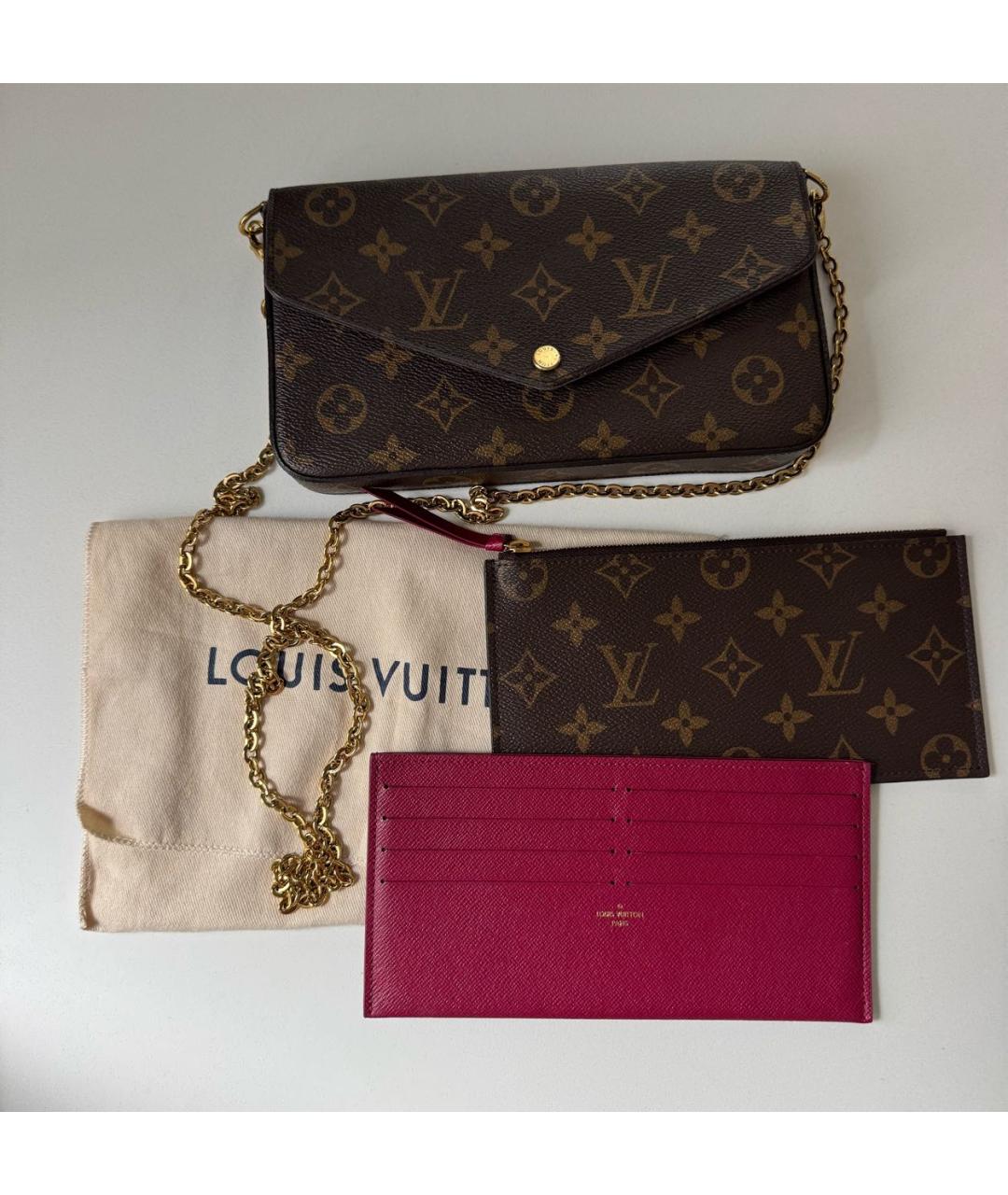 LOUIS VUITTON Коричневая сумка через плечо, фото 7
