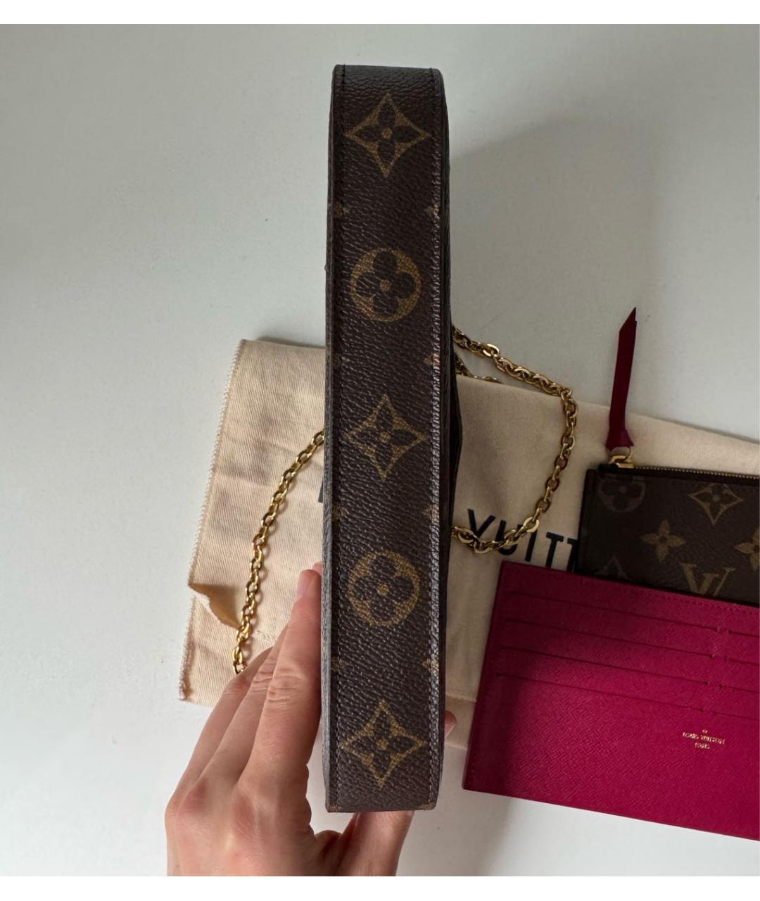 LOUIS VUITTON Коричневая сумка через плечо, фото 6