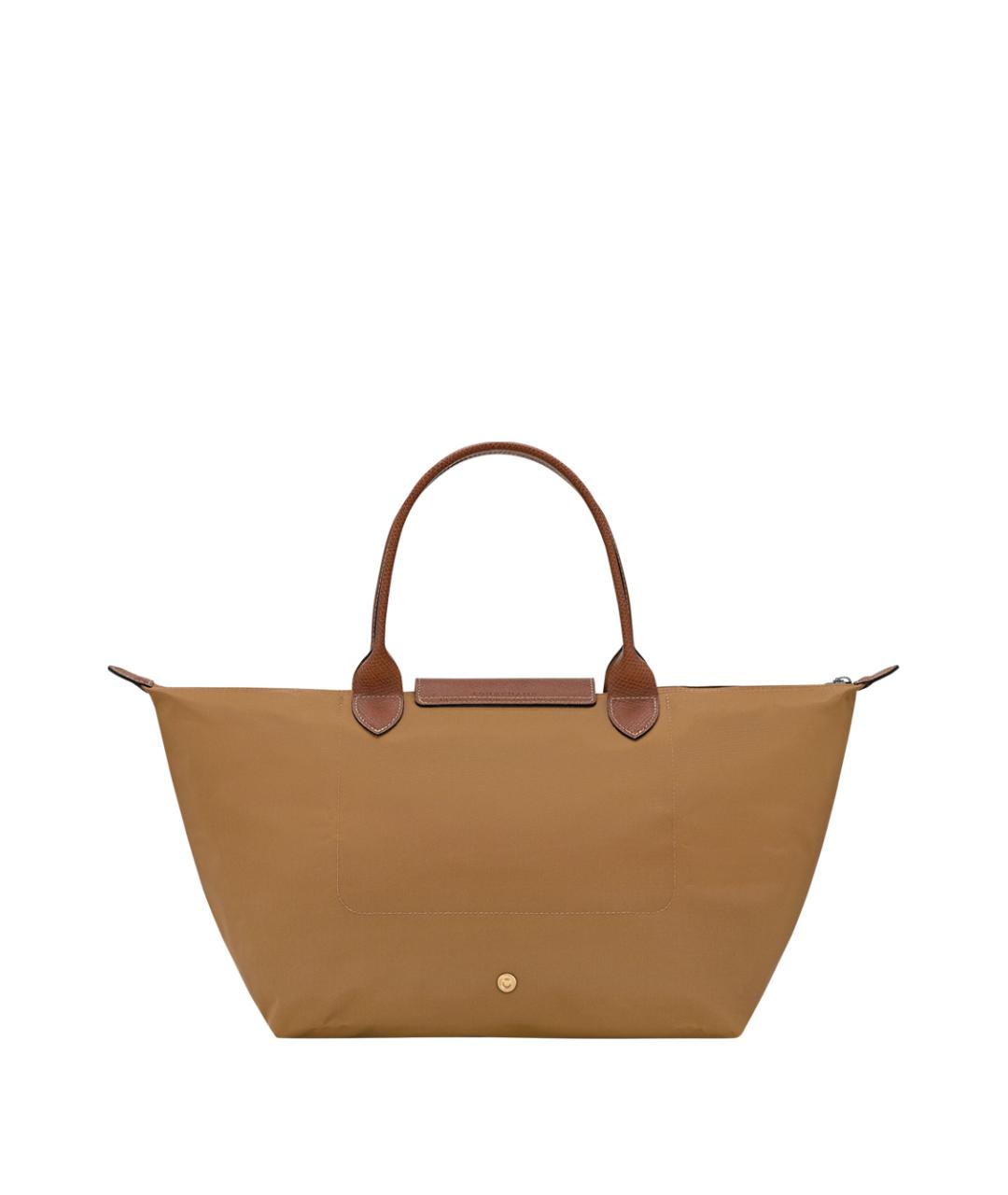 LONGCHAMP Бежевая синтетическая сумка тоут, фото 4