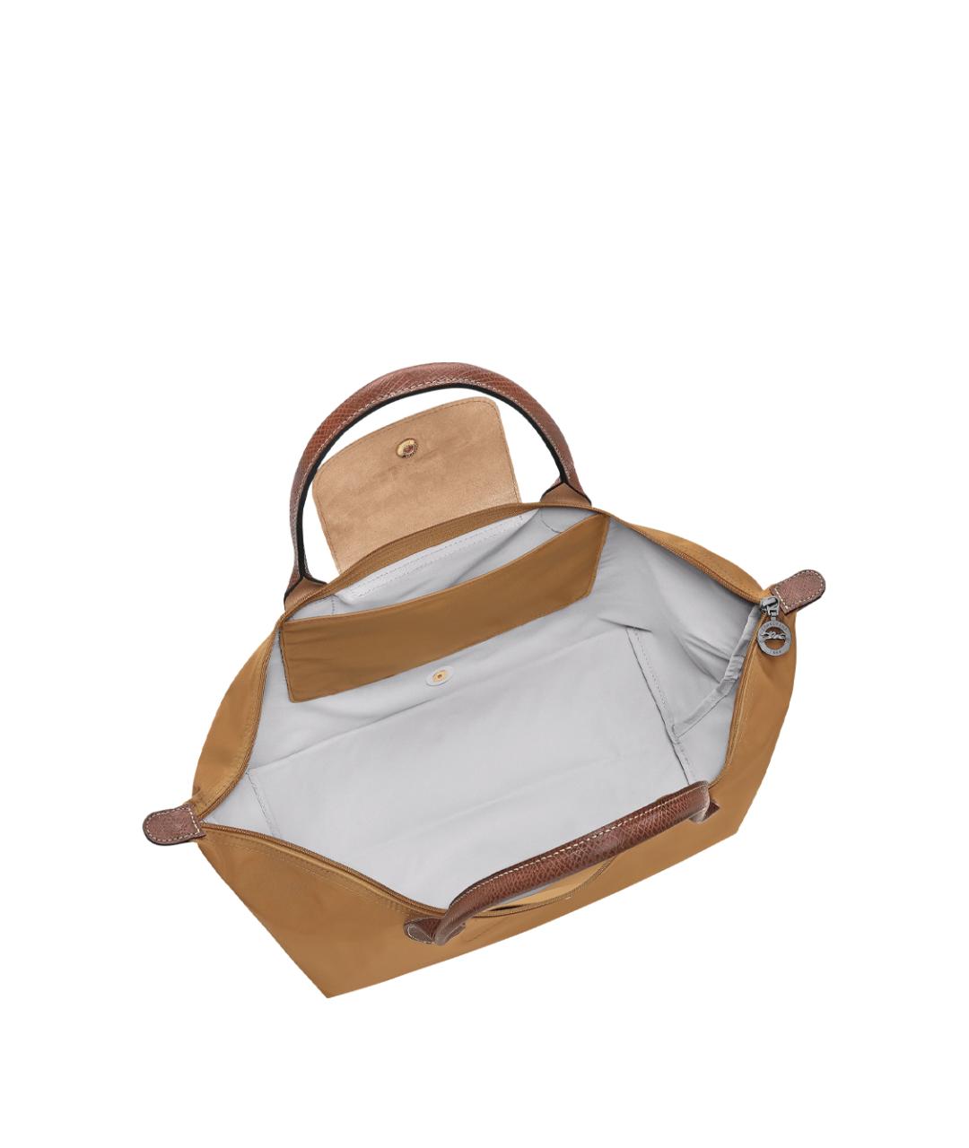 LONGCHAMP Бежевая синтетическая сумка тоут, фото 5