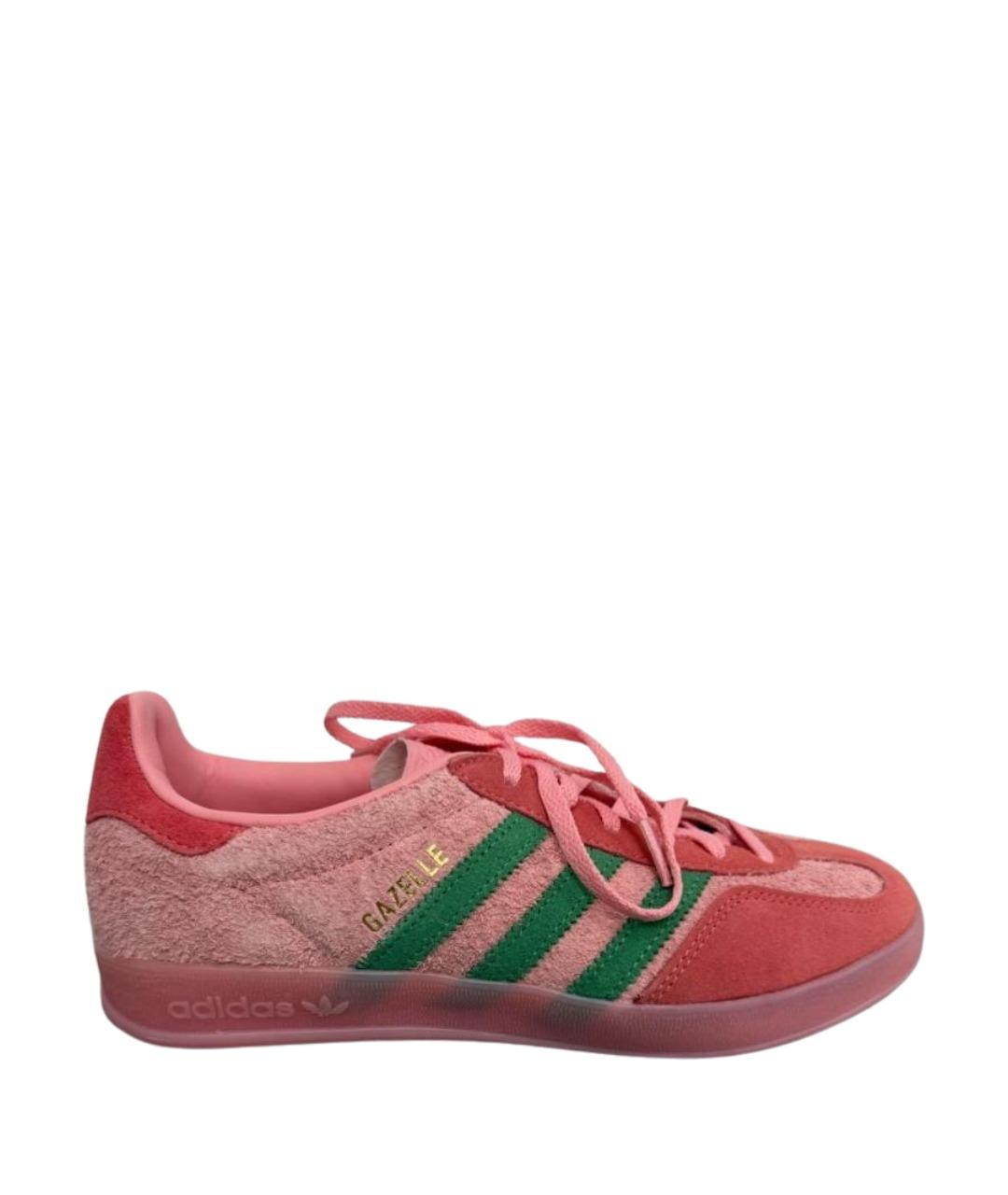 ADIDAS Розовые замшевые кроссовки, фото 1