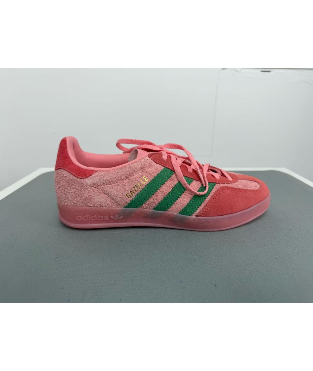 ADIDAS Розовые замшевые кроссовки, фото 8