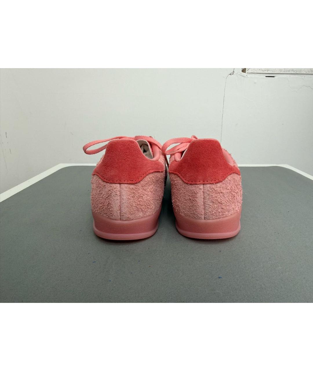 ADIDAS Розовые замшевые кроссовки, фото 4