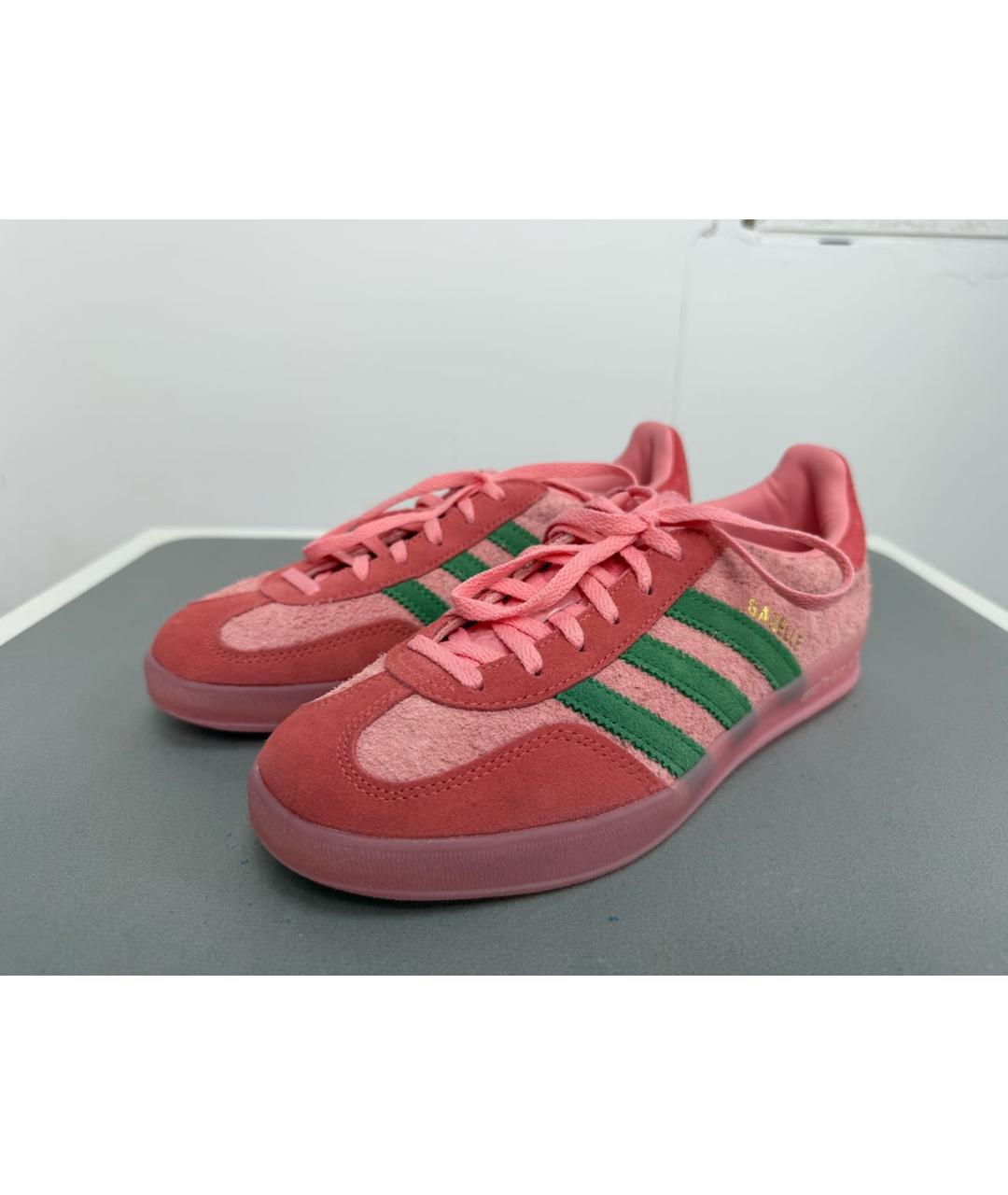ADIDAS Розовые замшевые кроссовки, фото 5
