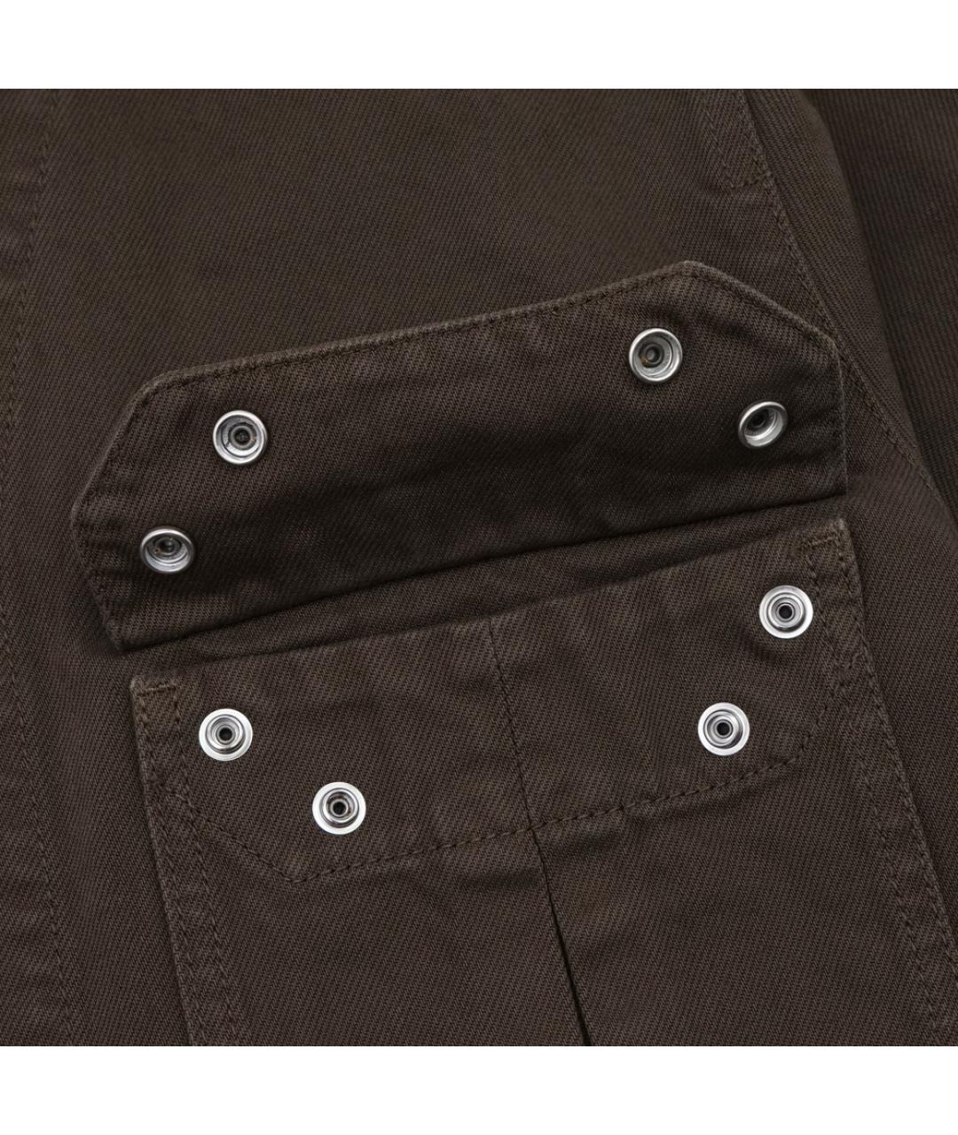 STONE ISLAND Коричневая хлопковая куртка, фото 6