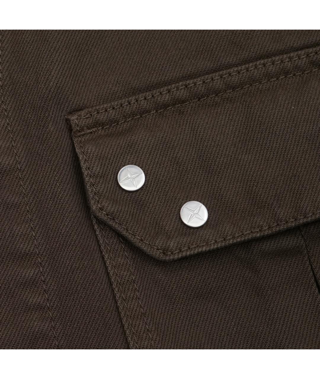 STONE ISLAND Коричневая хлопковая куртка, фото 5