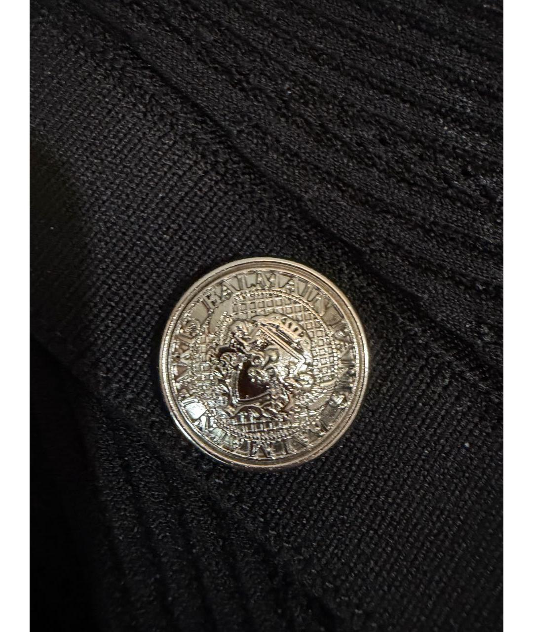 BALMAIN Черная вискозная футболка, фото 5