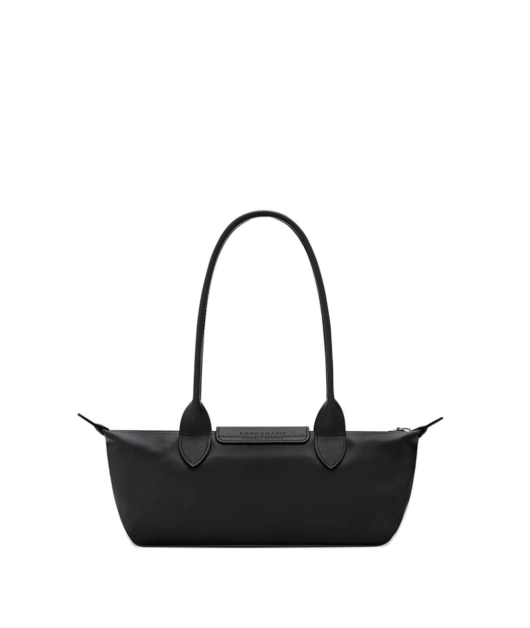 LONGCHAMP Черная кожаная сумка через плечо, фото 4