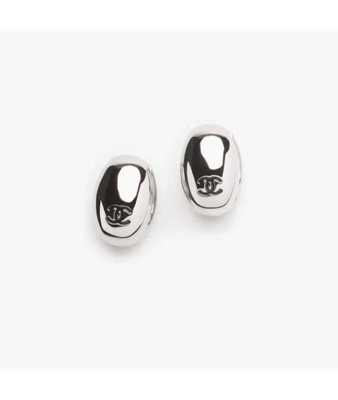 CHANEL Серебряные серьги, фото 2