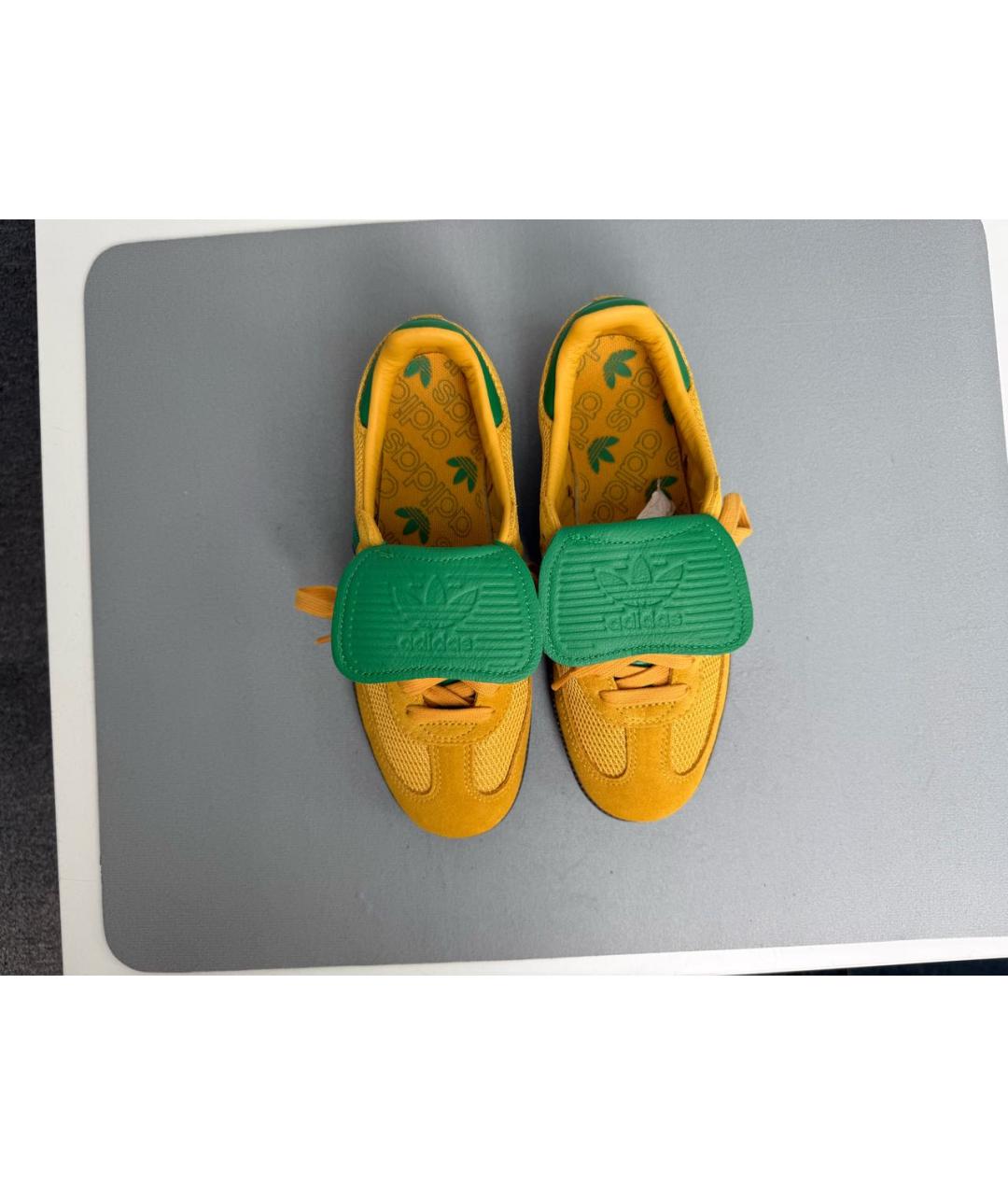 ADIDAS Желтые текстильные кроссовки, фото 3