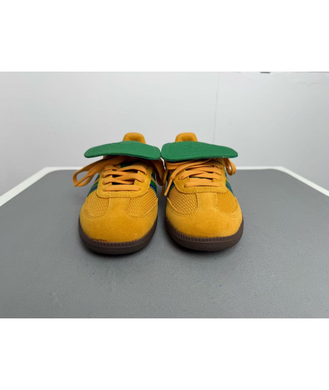 ADIDAS Желтые текстильные кроссовки, фото 2