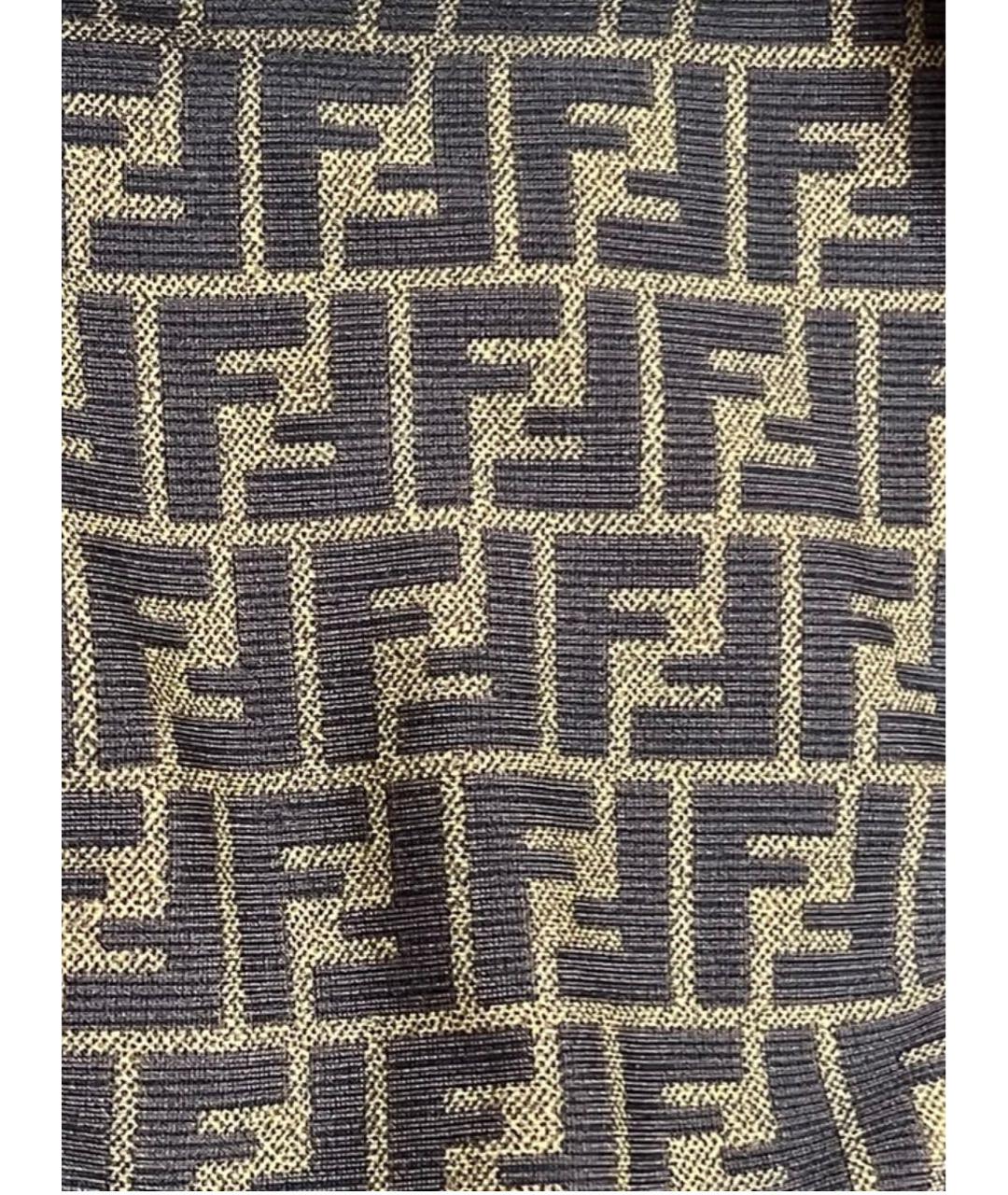 FENDI Коричневый синтетический купальник, фото 5