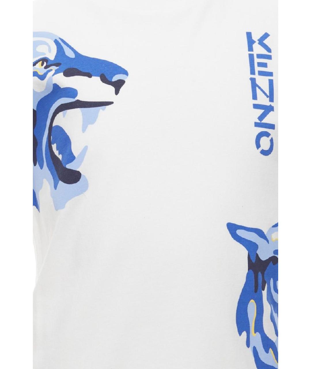 KENZO Белая хлопковая детская футболка, фото 3