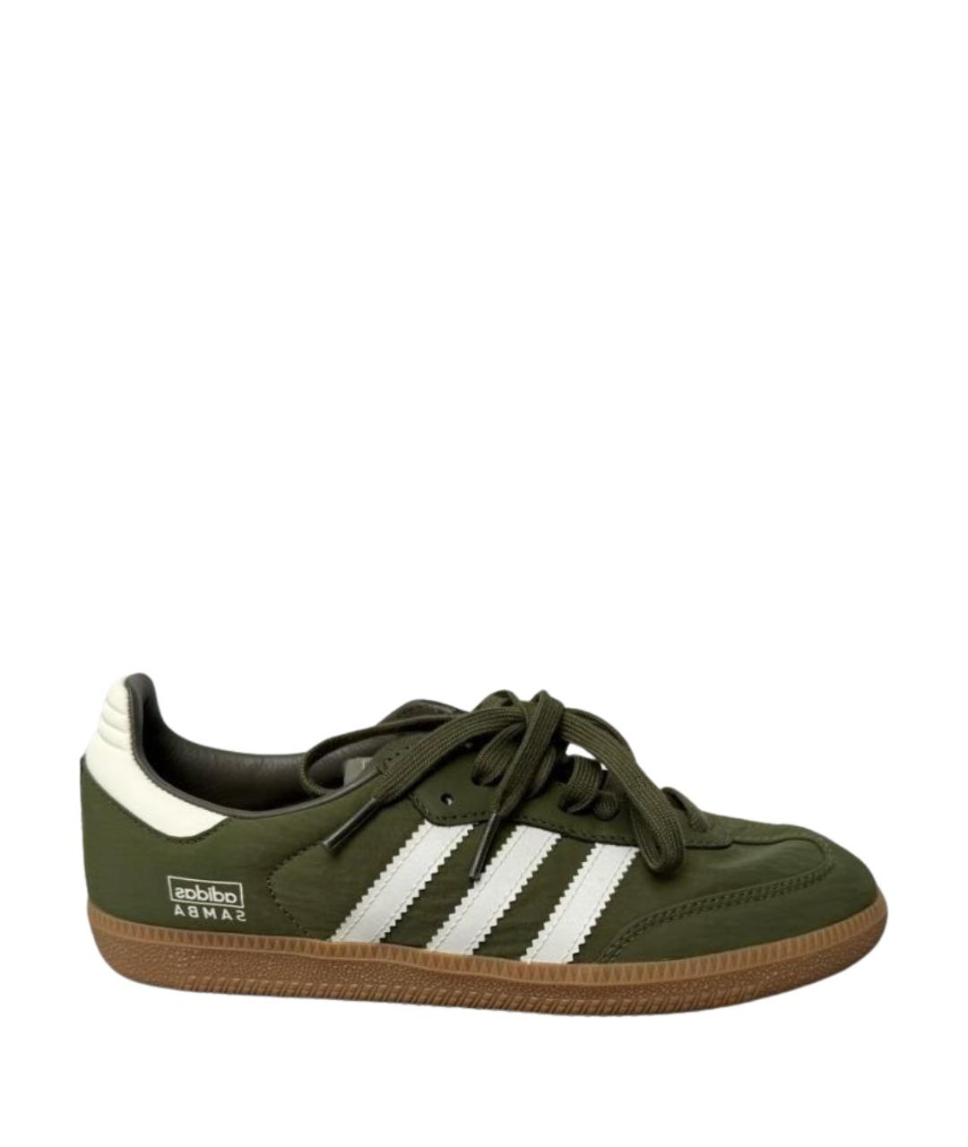 ADIDAS Зеленые текстильные кроссовки, фото 1