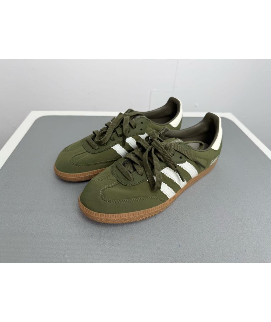 ADIDAS Зеленые текстильные кроссовки, фото 5