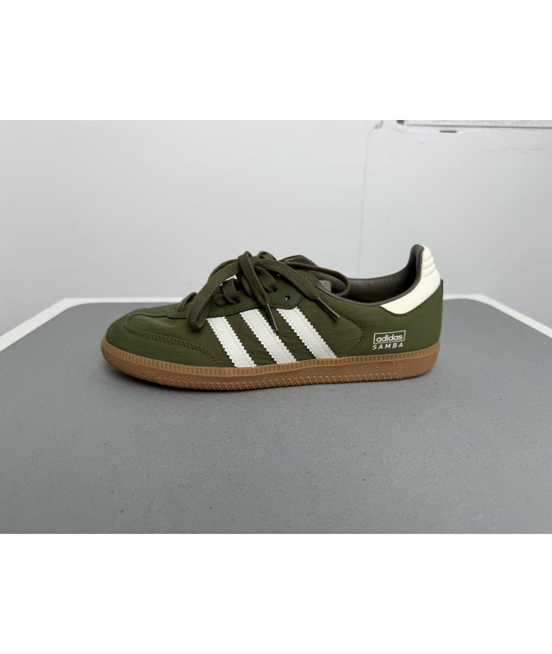 ADIDAS Зеленые текстильные кроссовки, фото 7
