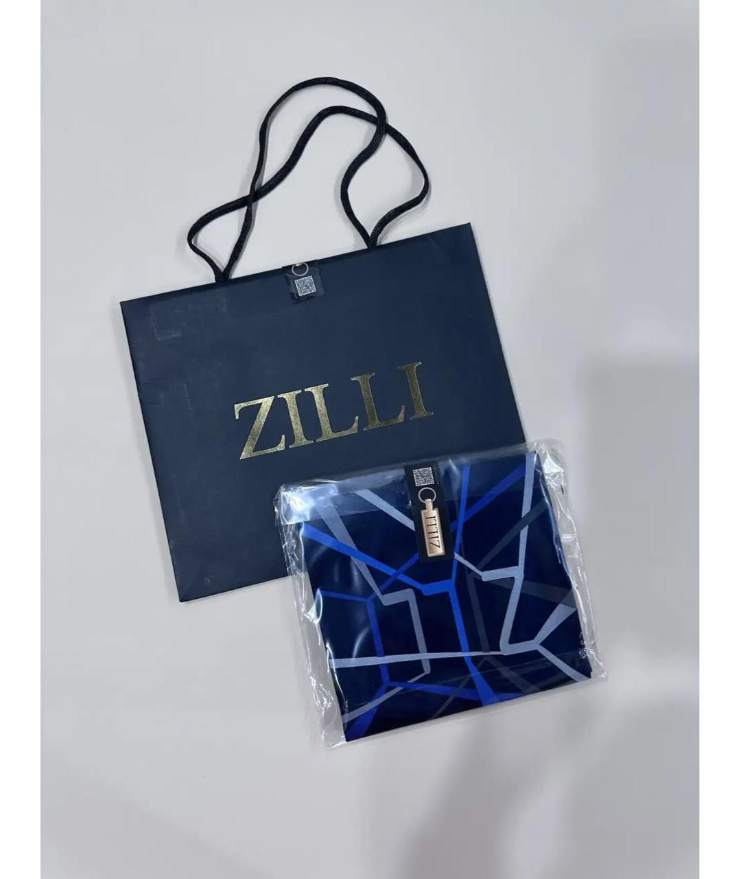 ZILLI Темно-синяя хлопковая футболка, фото 8
