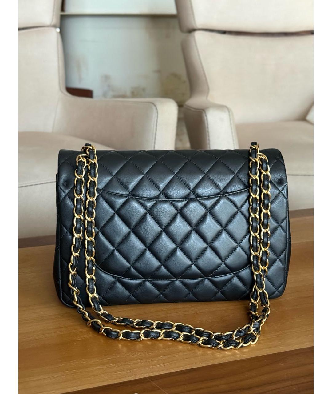 CHANEL Черная кожаная сумка через плечо, фото 3
