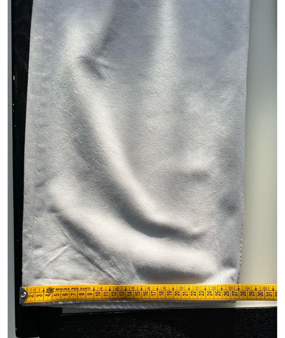 ACNE STUDIOS Голубые хлопковые прямые джинсы, фото 8