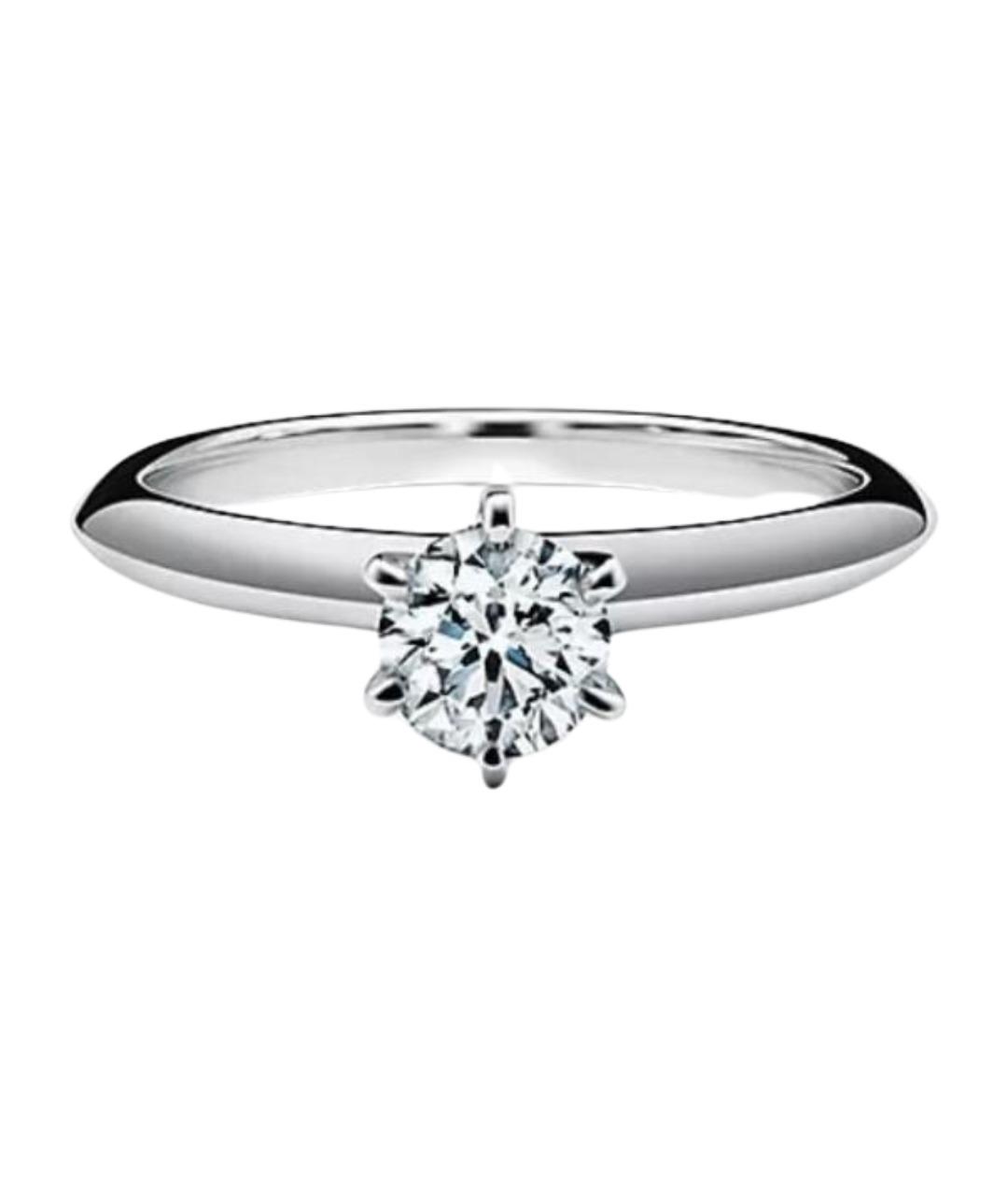 TIFFANY&CO Белое платиновое кольцо, фото 1