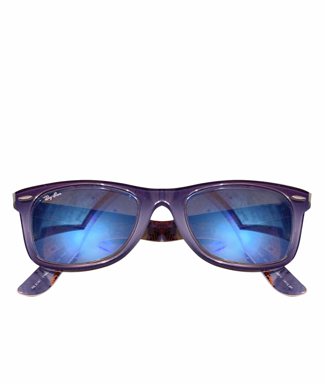 RAY BAN Темно-синие пластиковые солнцезащитные очки, фото 1