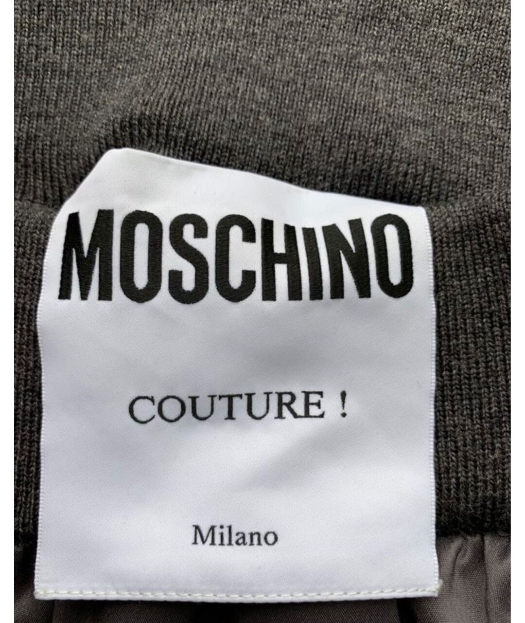 MOSCHINO Серые вискозные прямые брюки, фото 3