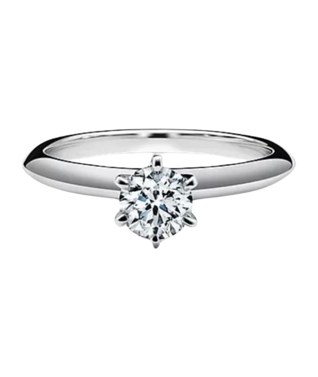 TIFFANY&CO Белое платиновое кольцо, фото 1