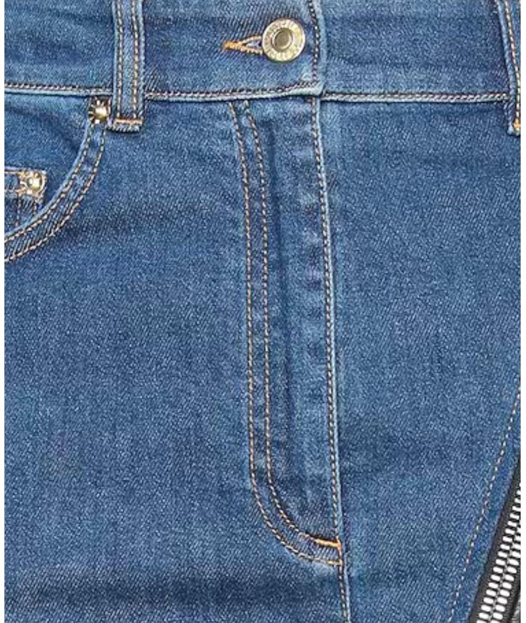 MOSCHINO Синяя деним юбка миди, фото 6