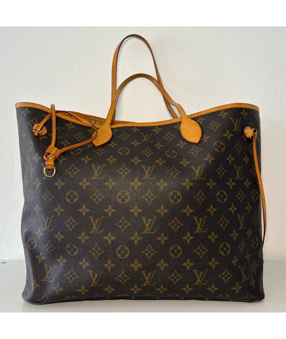 LOUIS VUITTON Коричневая сумка тоут, фото 6
