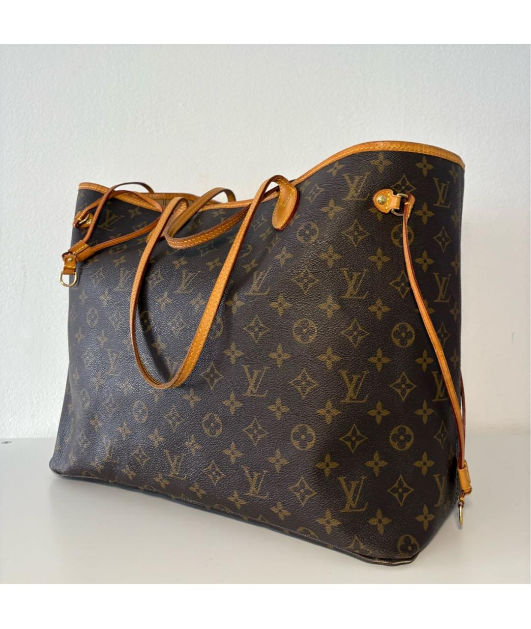 LOUIS VUITTON Коричневая сумка тоут, фото 2