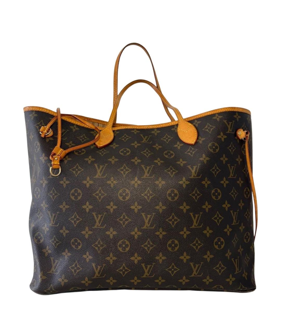 LOUIS VUITTON Коричневая сумка тоут, фото 1