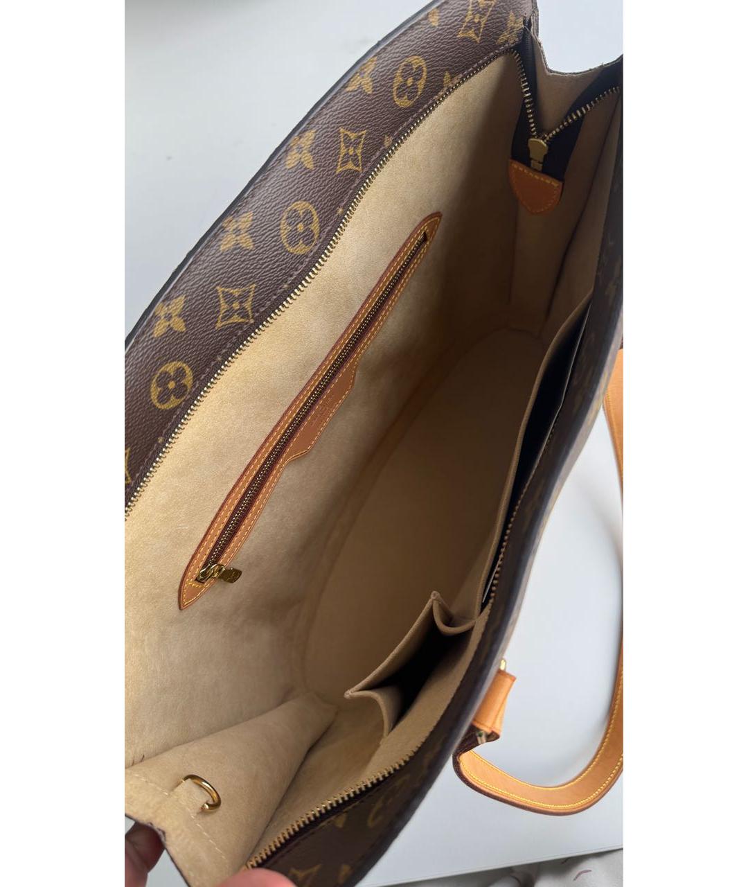LOUIS VUITTON Коричневая сумка тоут, фото 4