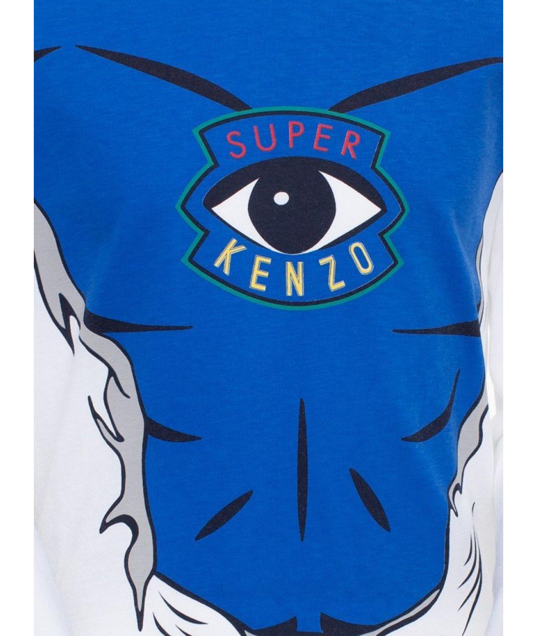 KENZO Белая хлопковая детская футболка, фото 3