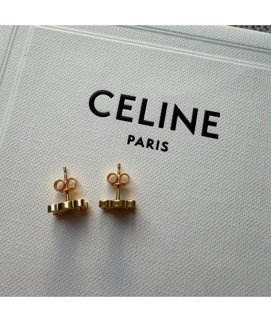 CELINE Золотые серьги, фото 6