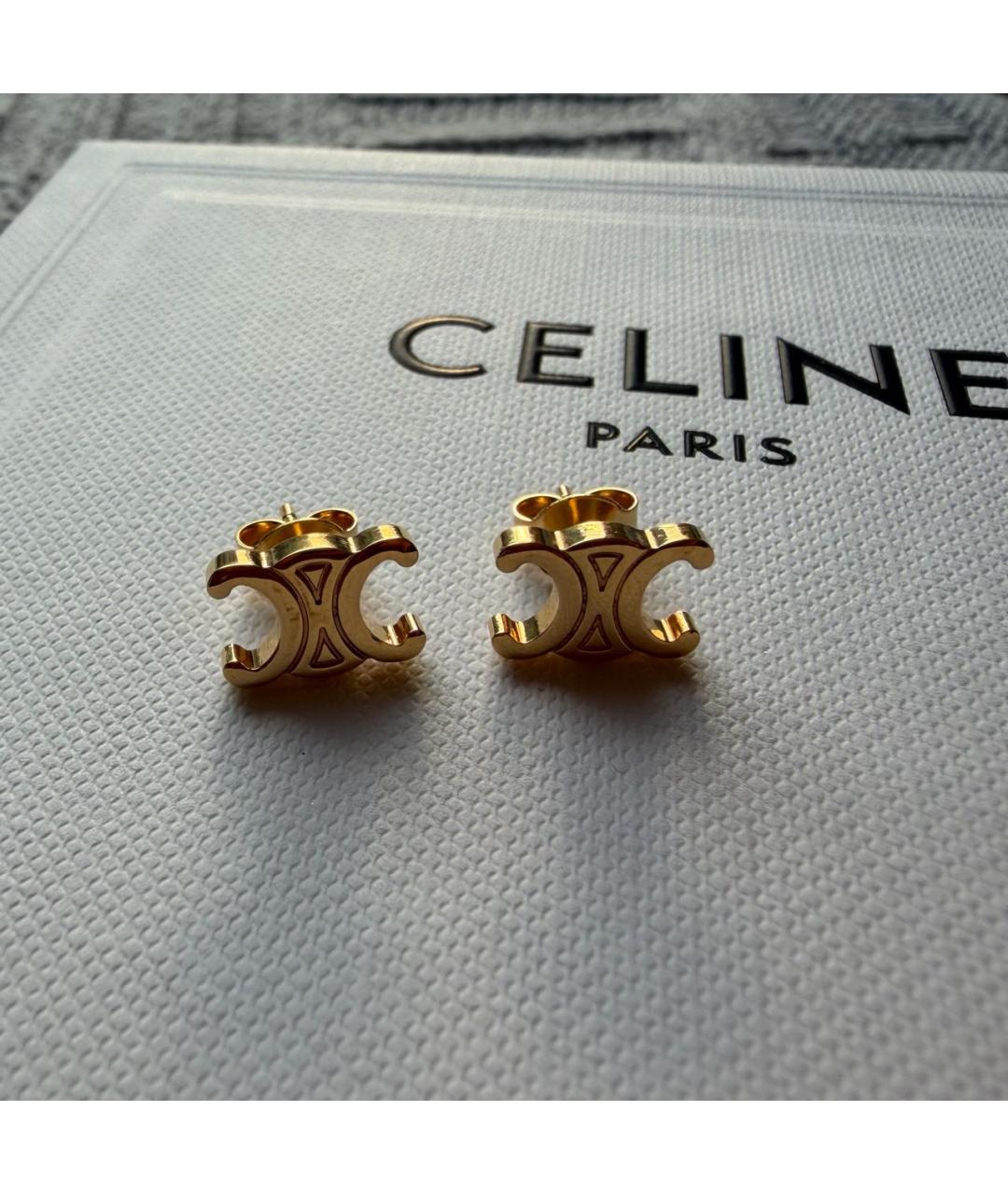 CELINE Золотые серьги, фото 7