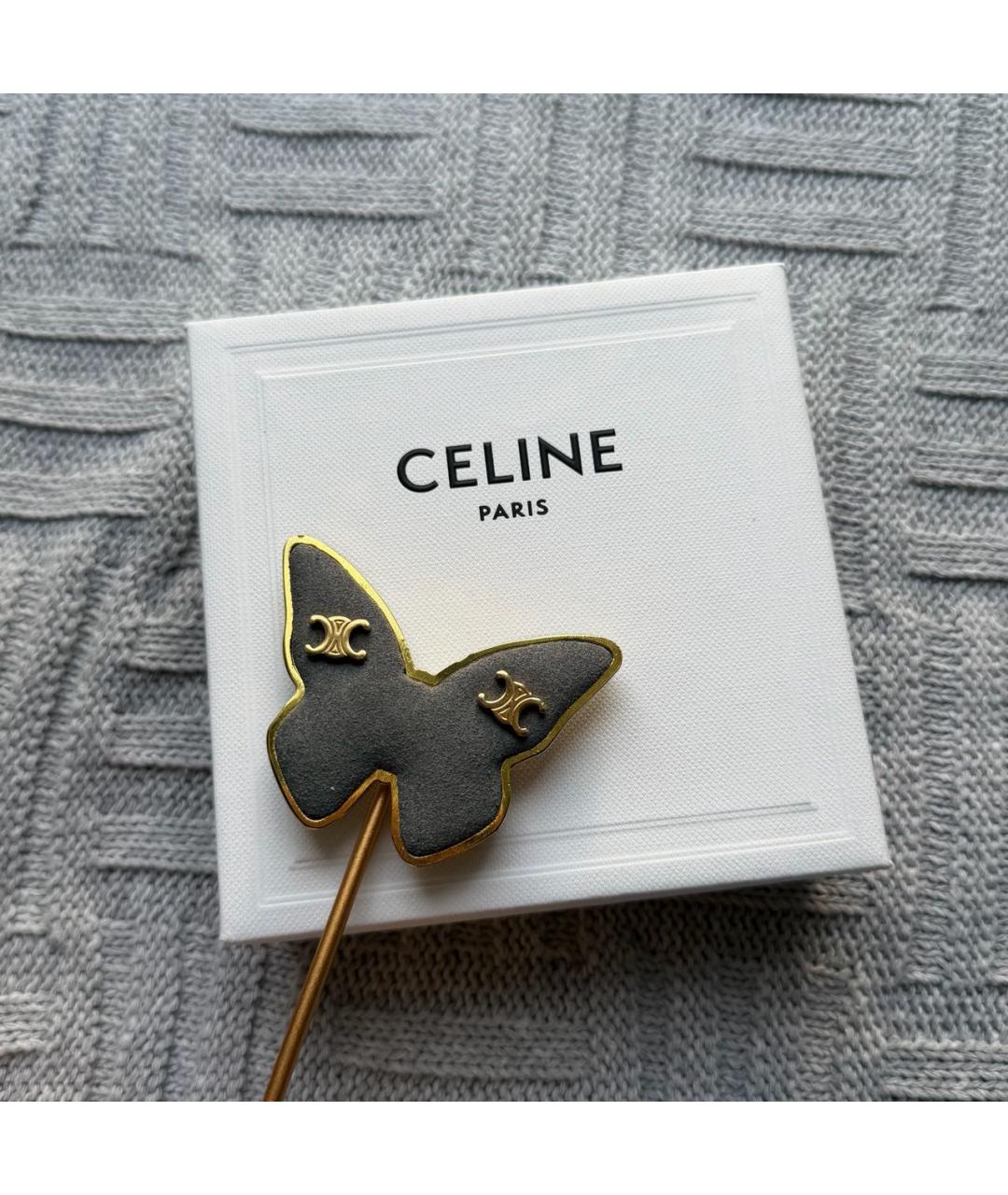 CELINE Золотые серьги, фото 2