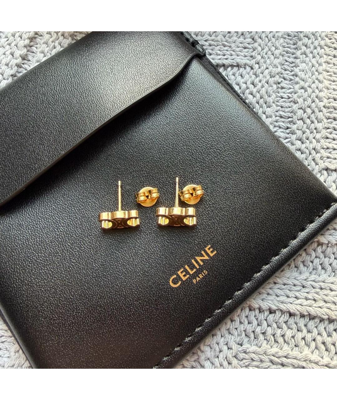 CELINE Золотые серьги, фото 4