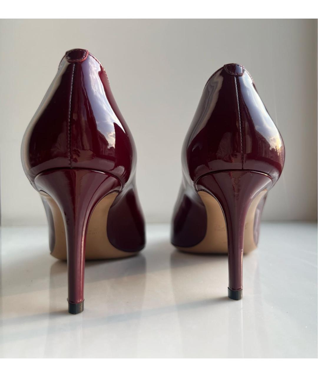 BALLY Бордовые туфли из лакированной кожи, фото 4
