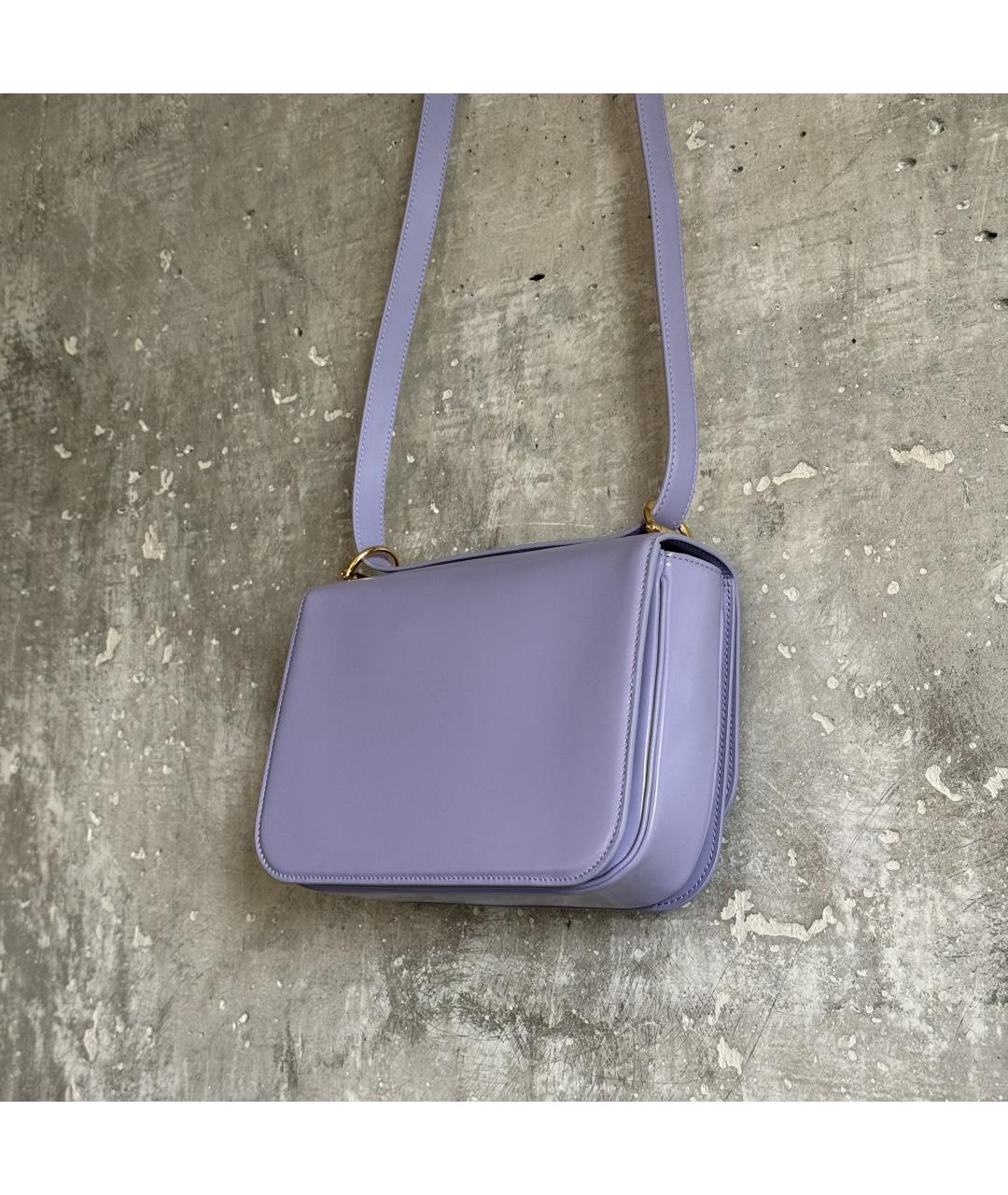 GUCCI Фиолетовая кожаная сумка через плечо, фото 3